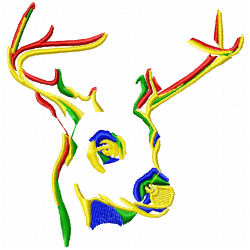 Gazelle Embroidery Design 10